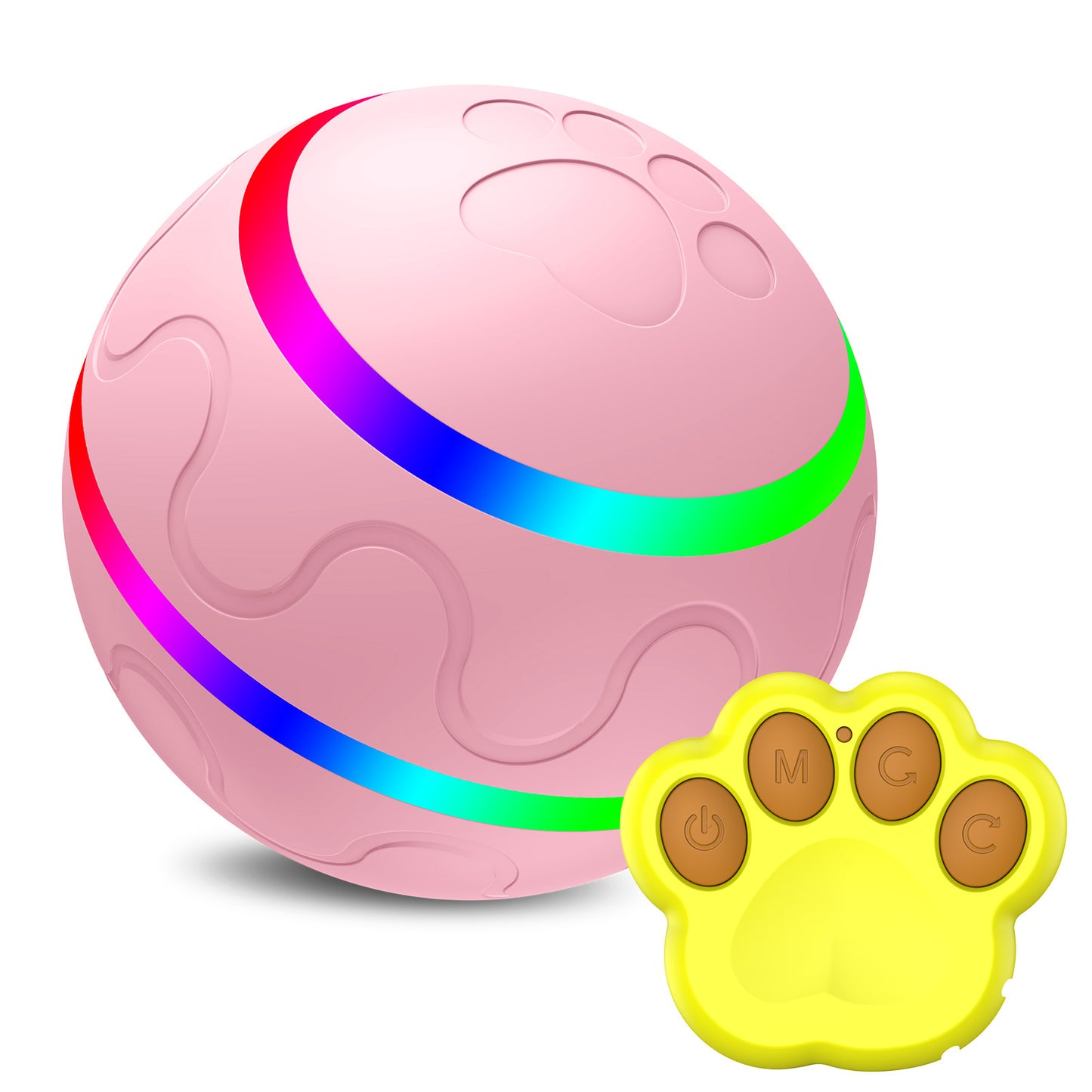 Pet New Cat Wicked Ball Toy Intelligent Ball USB Cat Toys Self Rotating Ball Automatic Rotation Ball 250g