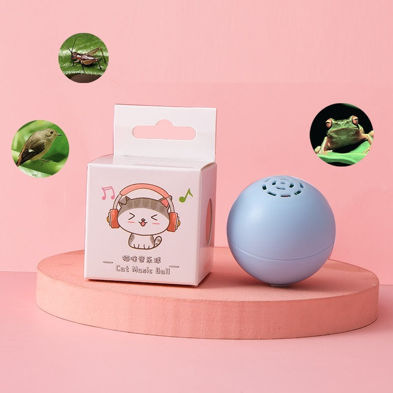 New Self-Hi Pussy Cat Music Ball Sounds And Bites Toys 45g