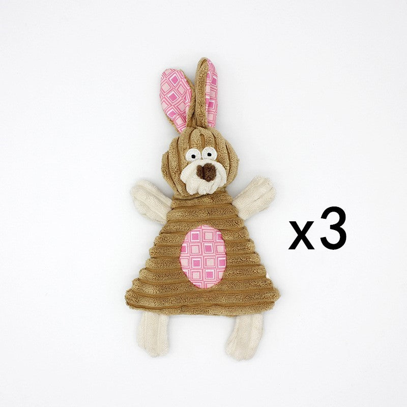 weight 120-360g Pet Toy Donkey Shape Corduroy Chew Toy For Dogs Puppy Squeaker Squeaky Plush Bone Molar Dog Toy Pet Training Dog