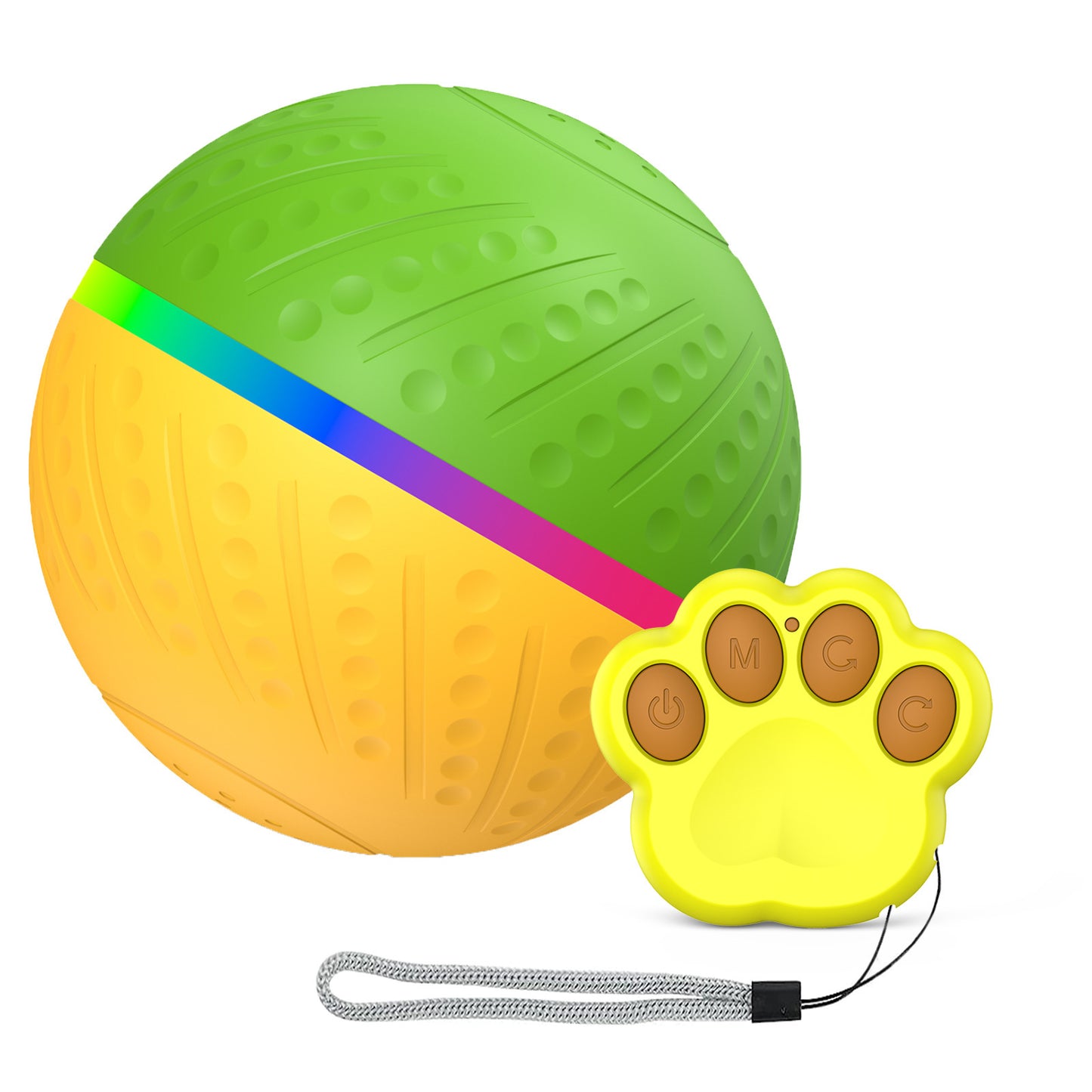 weight 360g Bite-resistant Remote Control Interactive Anti-stuffy Intelligent Toy Ball