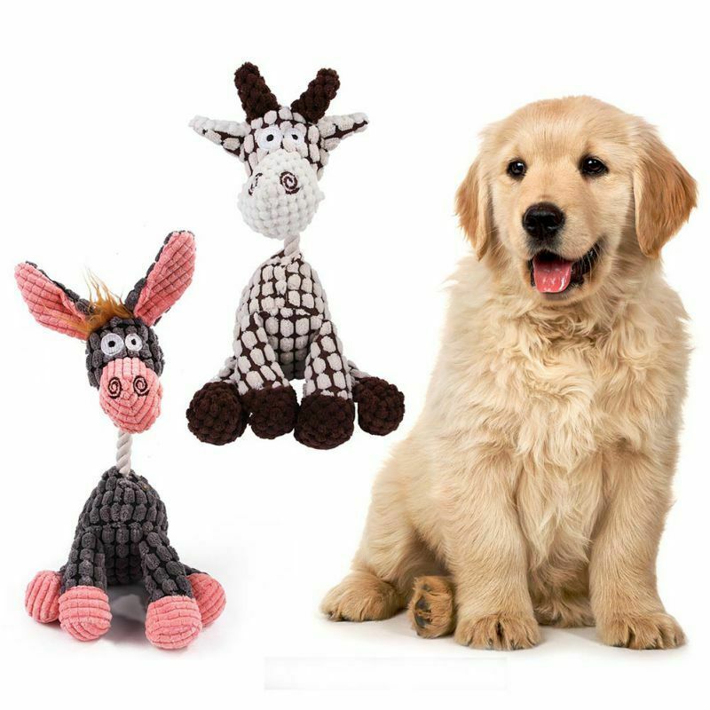 weight 80g  Dog Toy Play Funny Pet Puppy Chew Squeaker Squeaky Plush Sound Toys Clean Teeth