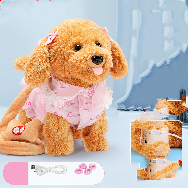 weight 1050g Children'S Electric Plush Toy Dog Can Walk, Bark, Sing, Charge Smart Puppy Simulation