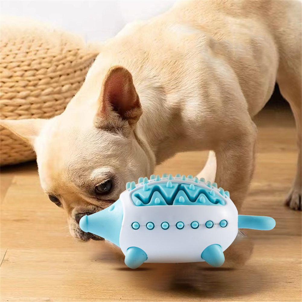 weight 160g Phedgehog Shape Dog Toy Leaking Food Toys For Small Large Dogs Cat Chewing Toys Pet Tooth Cleaning Indestructible Puppy Toys Ball Molar Tooth Cleaning Stick