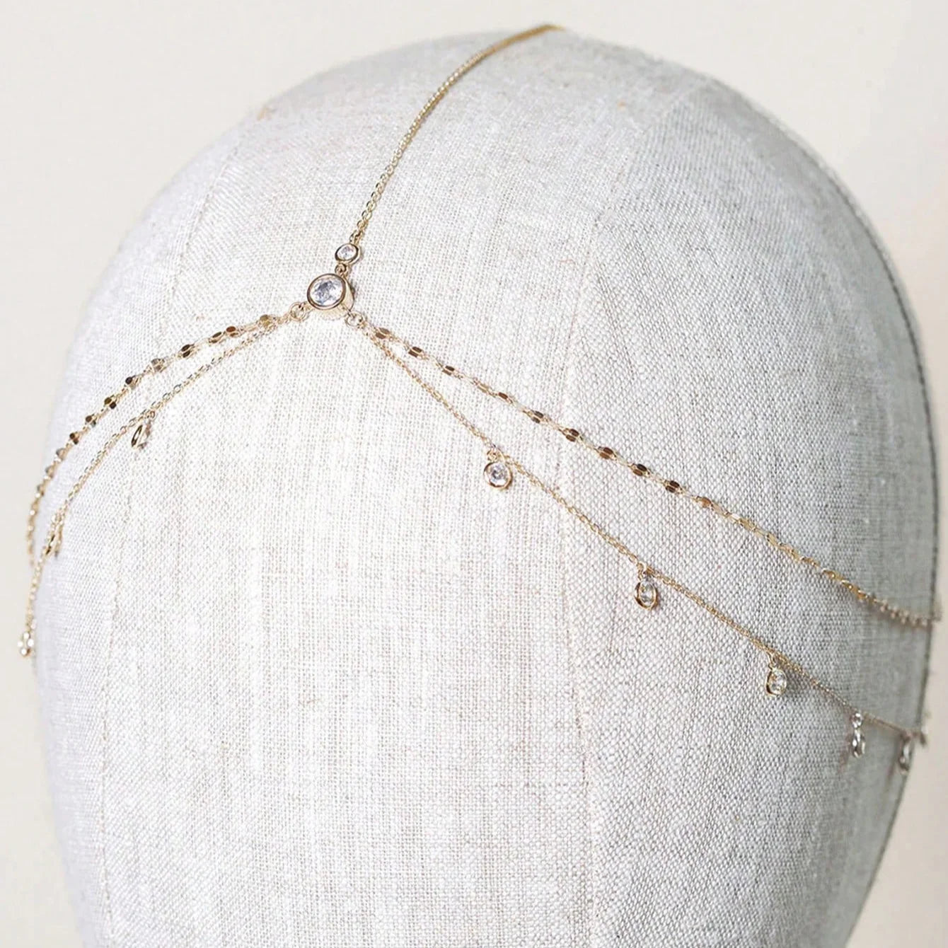 1pc Damen luxuriöse Braut kopf kette, modischer böhmischer Haarschmuck für Hochzeits tiara