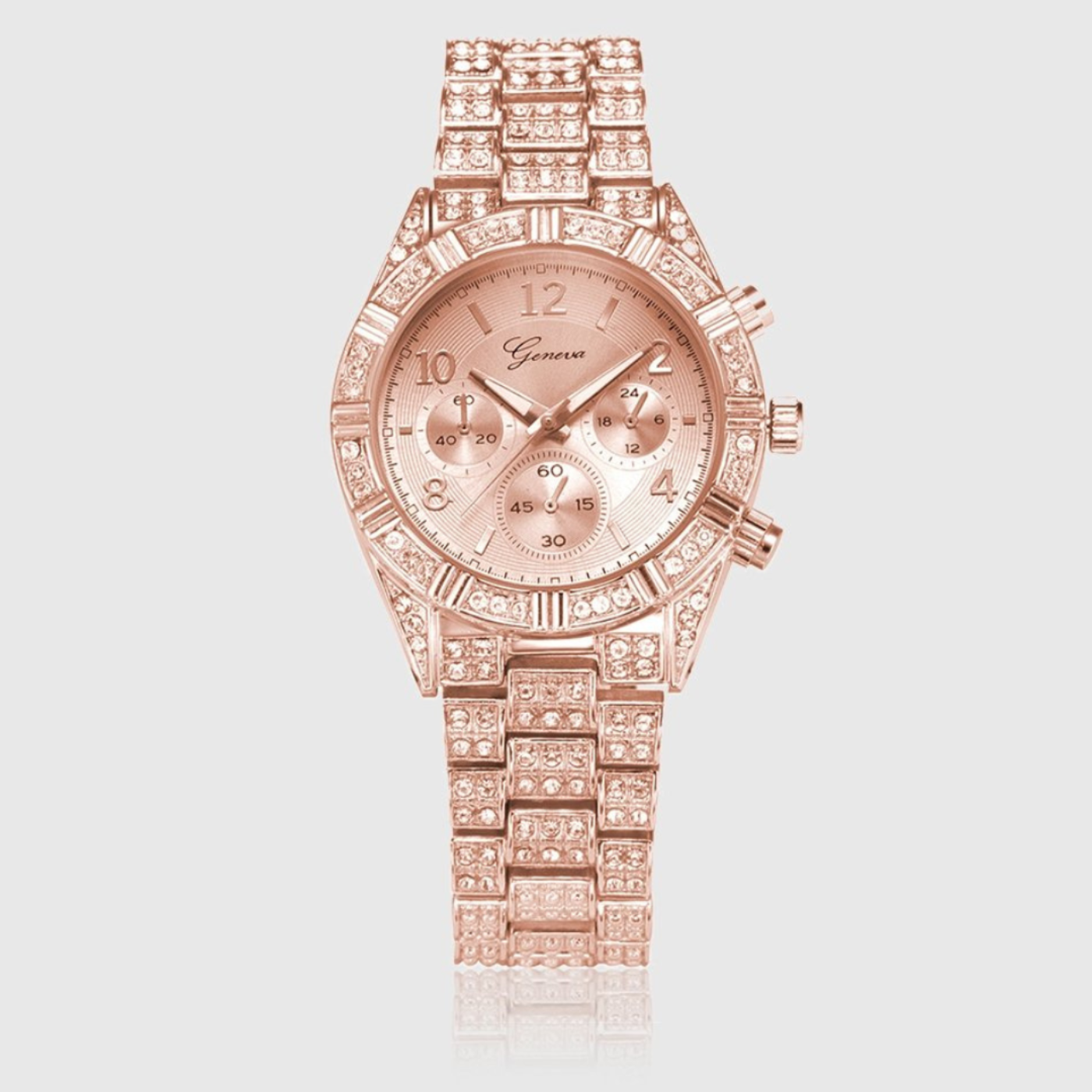 WOMENS ROYAL ROSE GOLD MULTI DIALED WATCH