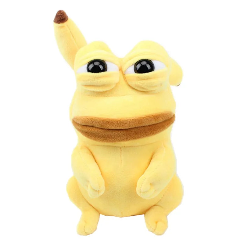 23cm Pokemon Pikachu Plush Toys Kawaii Pikachu Cosplay Sad Frog Pepe Plush Doll Magic Expression Pepe The Sad Frog Pillow Gift