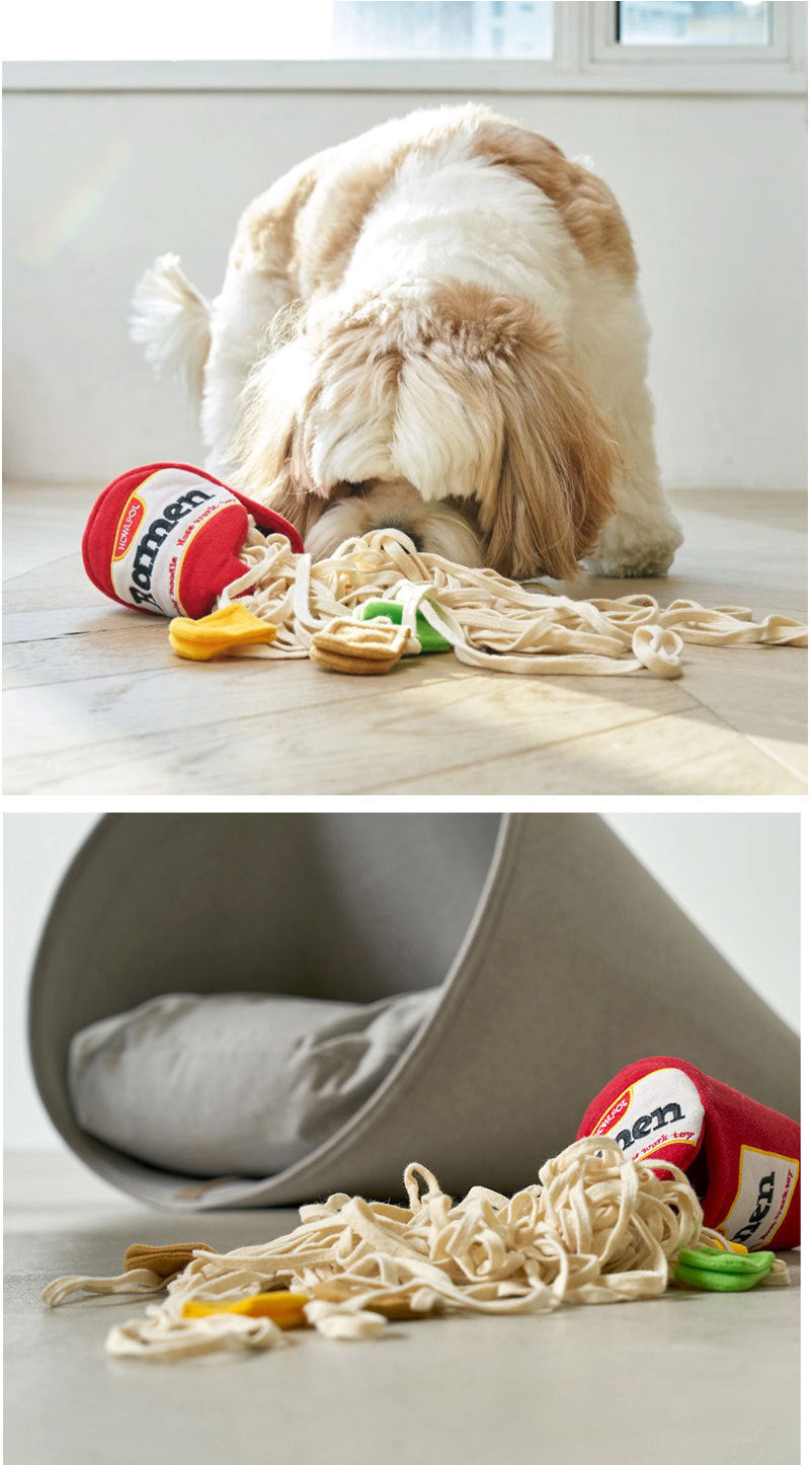 price 3.25usd weight 120g Ramen Smell Interactive Pet Food Leakage Toy