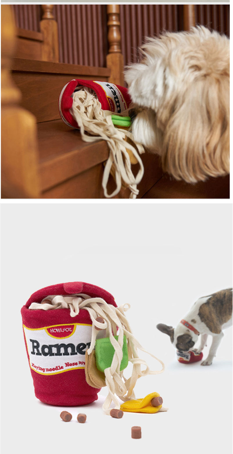 price 3.25usd weight 120g Ramen Smell Interactive Pet Food Leakage Toy