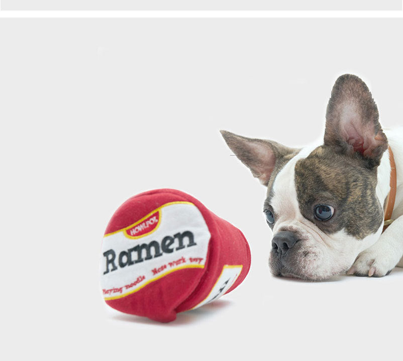 price 3.25usd weight 120g Ramen Smell Interactive Pet Food Leakage Toy