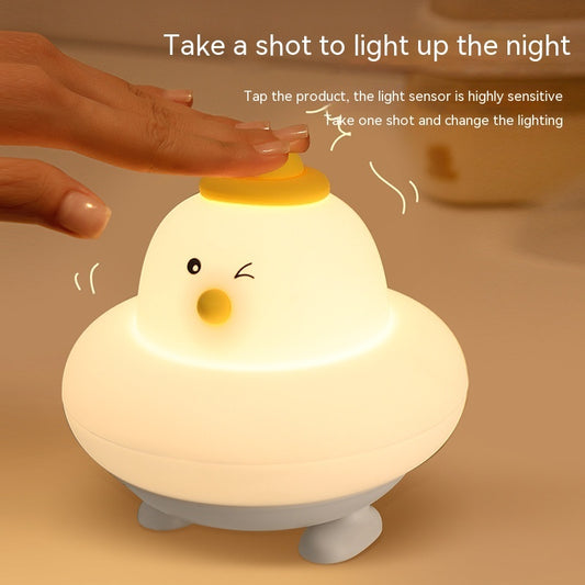 Price 4.09 usd weight 150g Led Small Night Lamp Silicone Charging Night Light Home Decor