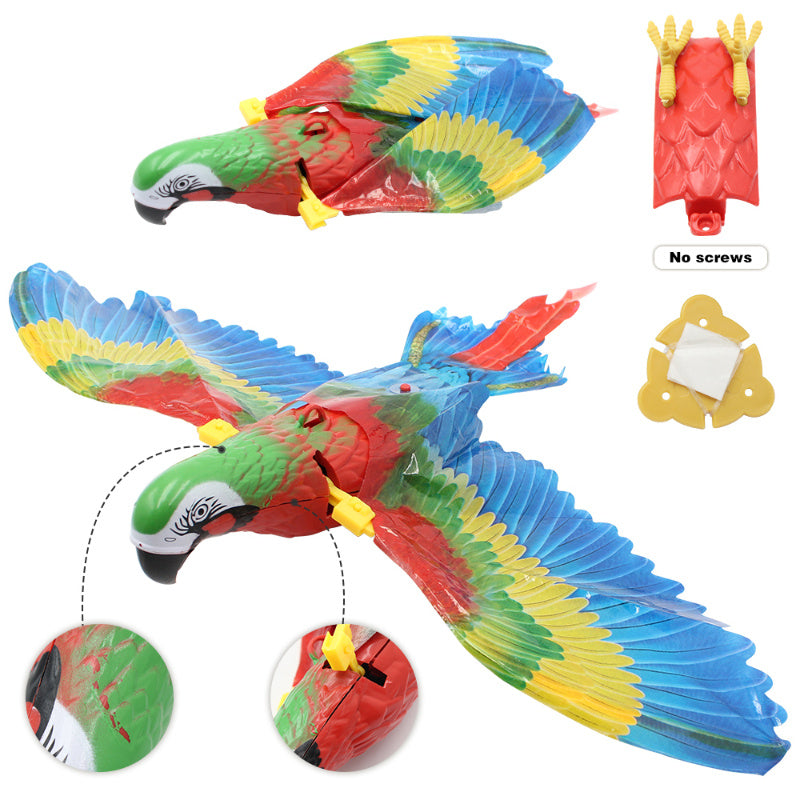 Simulation Bird Cat Interactive Pet Toys Hanging Eagle Flying Teasering Play Kitten Dog Toys Animals Cat Accessories Supplies  120-180g