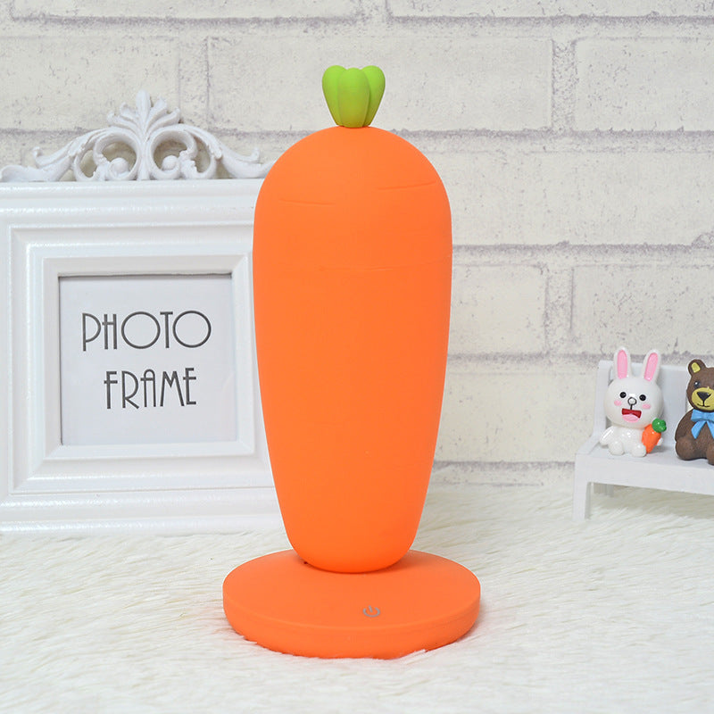 Price 5.81 usd weight 320g Small Night Lamp Creative Cartoon Carrot USB Rechargeable Desk Lamp