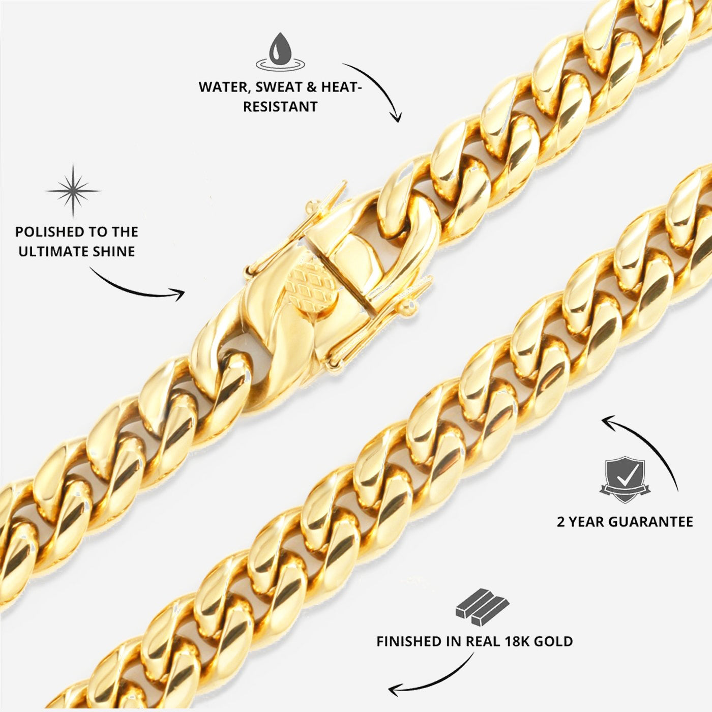 MOTION BRACELET 8MM [GOLD]