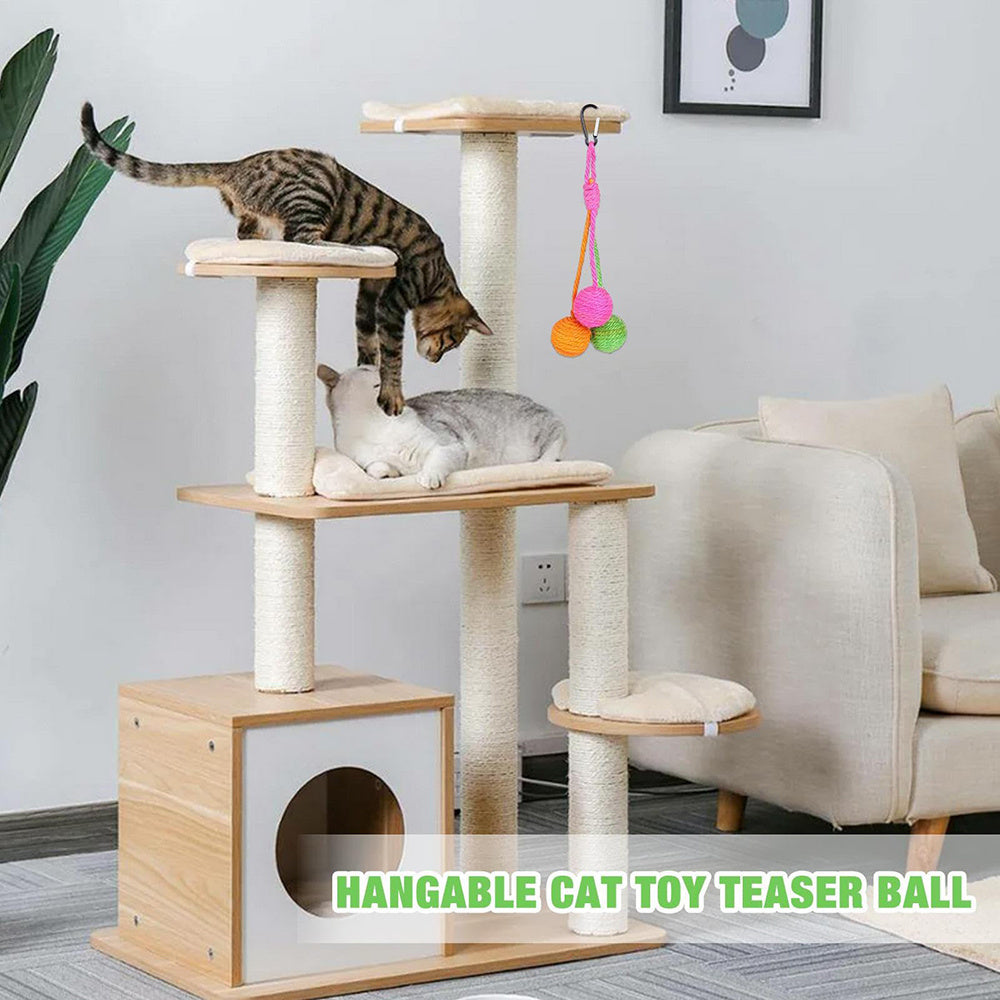 weight  50g  Cat Scratcher Ball, Chewable Scratcher For Kittens Chewable Interactive Cat Sisal Rope Ball Toy Cat Ball, Rolling Ball Scratch Cat Toy For Indoor Kittens Puppy Cat Pet