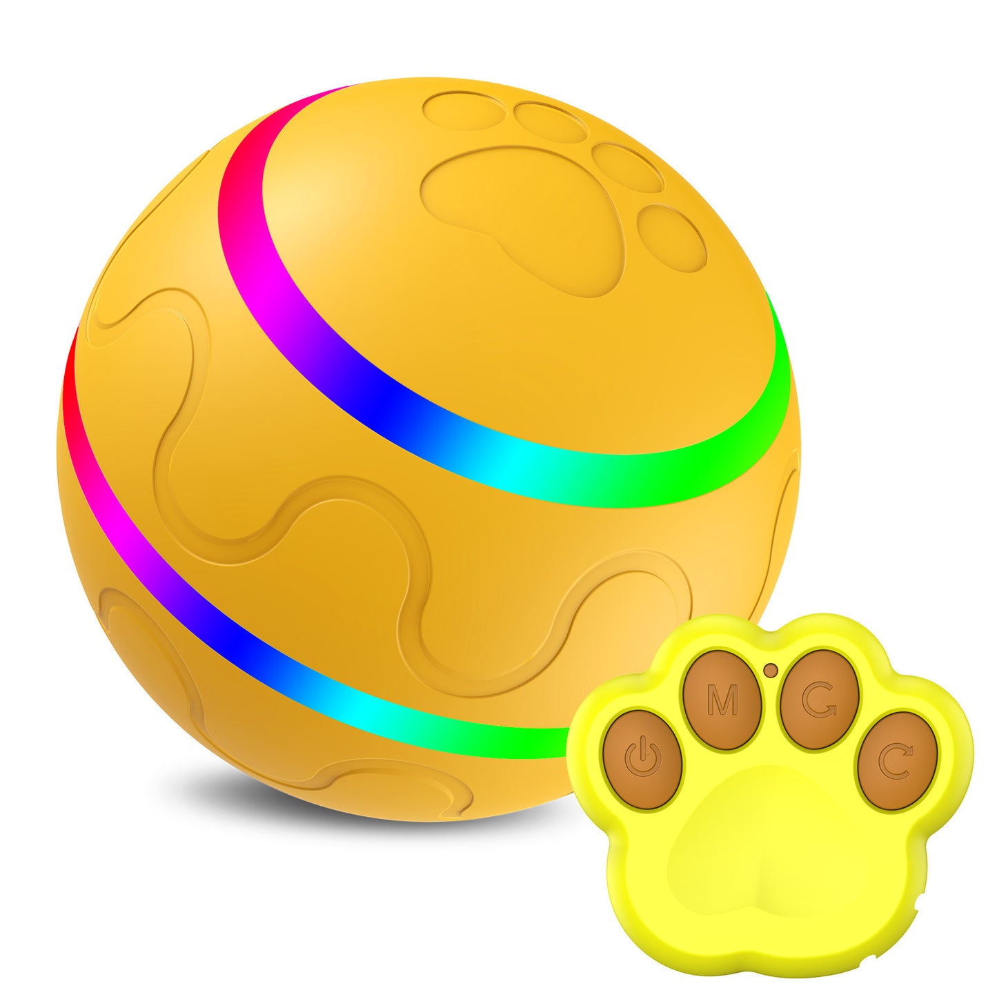 Pet New Cat Wicked Ball Toy Intelligent Ball USB Cat Toys Self Rotating Ball Automatic Rotation Ball 250g