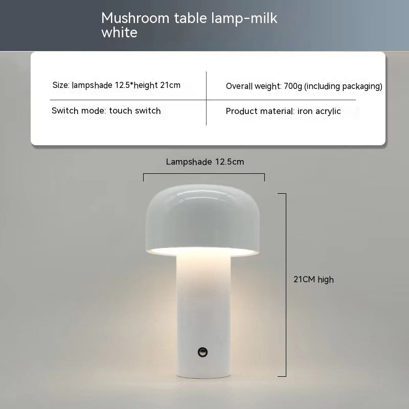 Price 7.5 usd weight 730g Retro Led Mushroom Lamp Living Room Bedroom Bedside