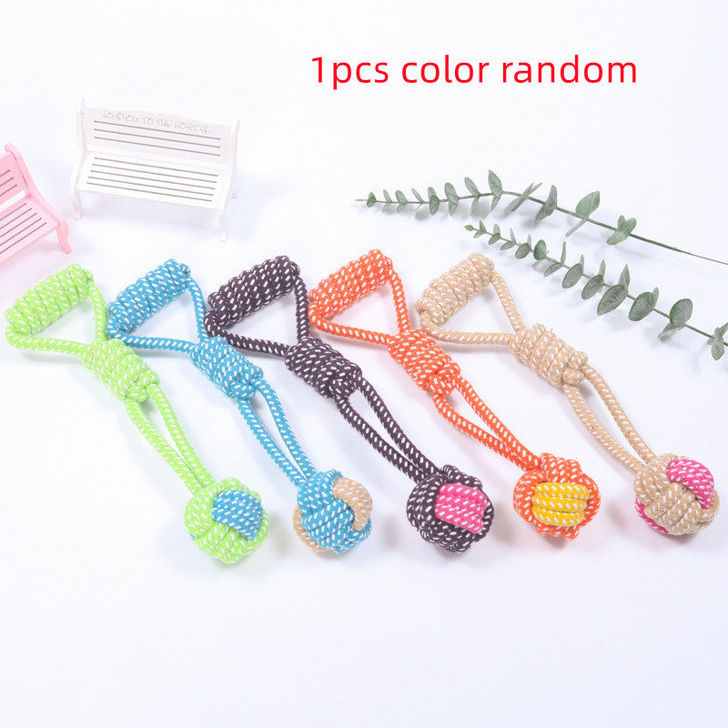 weight 58-125g Interactive Cotton Rope Mini Dog Toys Ball For Dogs Accessories Toothbrush Chew Puppy Toy For Large Small Dogs Toy Pet Dog Toy