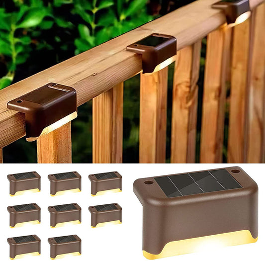 Solar Step Light Outdoor Garden Light Night Light LED Guide Light Ladder Stair Light Balcony Decoration Waterproof    204-792g