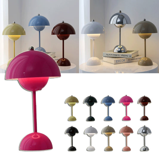 Mushroom Table Lamp Desk Lamp Touch Portable Lamp LED Rechargeable Night Light For Room Bedroom Home Decoration Gifts Table Lamp   650-810g