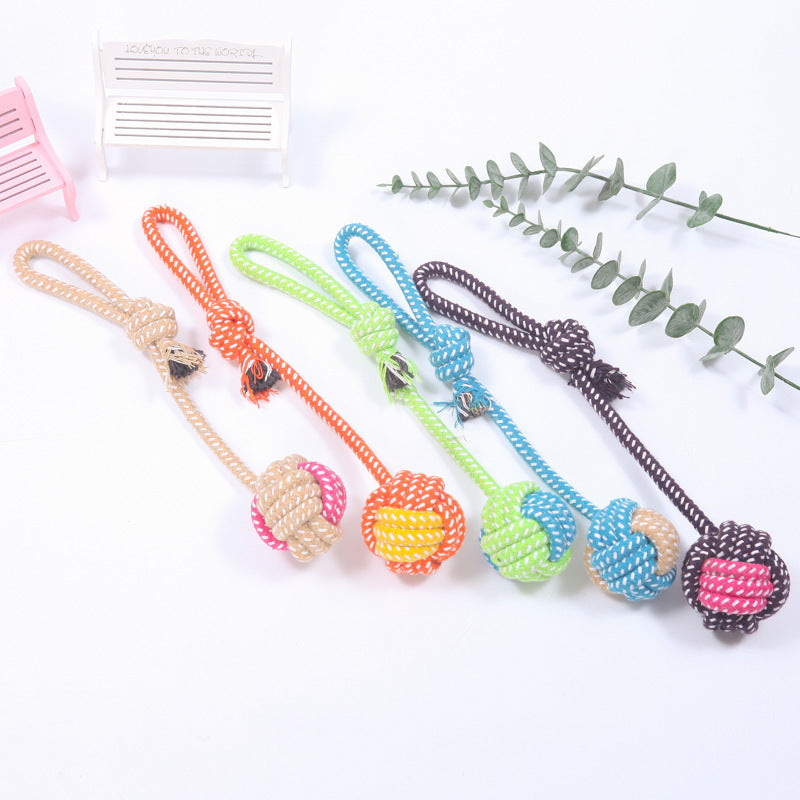 weight 58-125g Interactive Cotton Rope Mini Dog Toys Ball For Dogs Accessories Toothbrush Chew Puppy Toy For Large Small Dogs Toy Pet Dog Toy