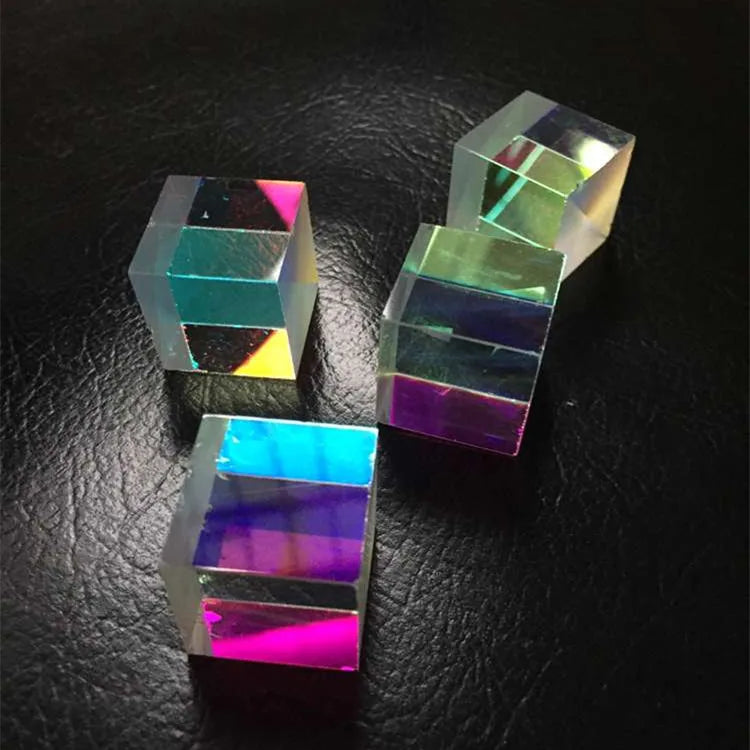 6 PCS 22mm Damaged RGB X-Cube Prism Cross Dichroic Physics Teaching DIY Decoration