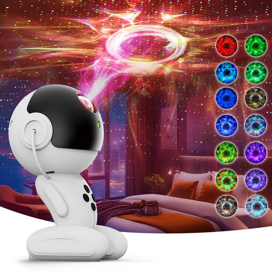 Price 12.53 usd weight 386g Robot Star Light Projection Lamp Starry Sky Mini Projector