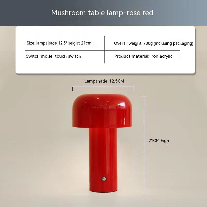 Price 7.5 usd weight 730g Retro Led Mushroom Lamp Living Room Bedroom Bedside