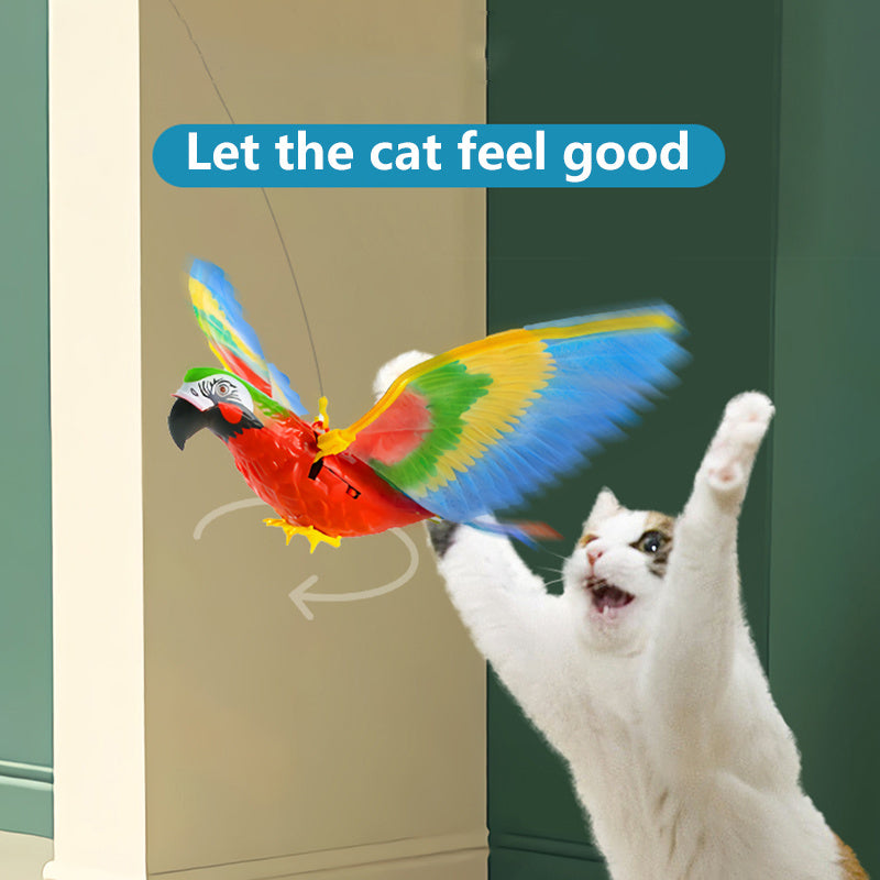 Simulation Bird Cat Interactive Pet Toys Hanging Eagle Flying Teasering Play Kitten Dog Toys Animals Cat Accessories Supplies  120-180g