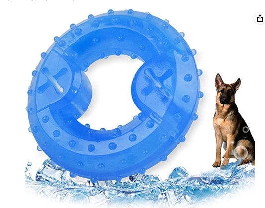 weight 111-173g  Dog Cooling Toy Puppy Teething Ring Freeze Dogs Chew Toy For Summer Tough Durable Pet Toys