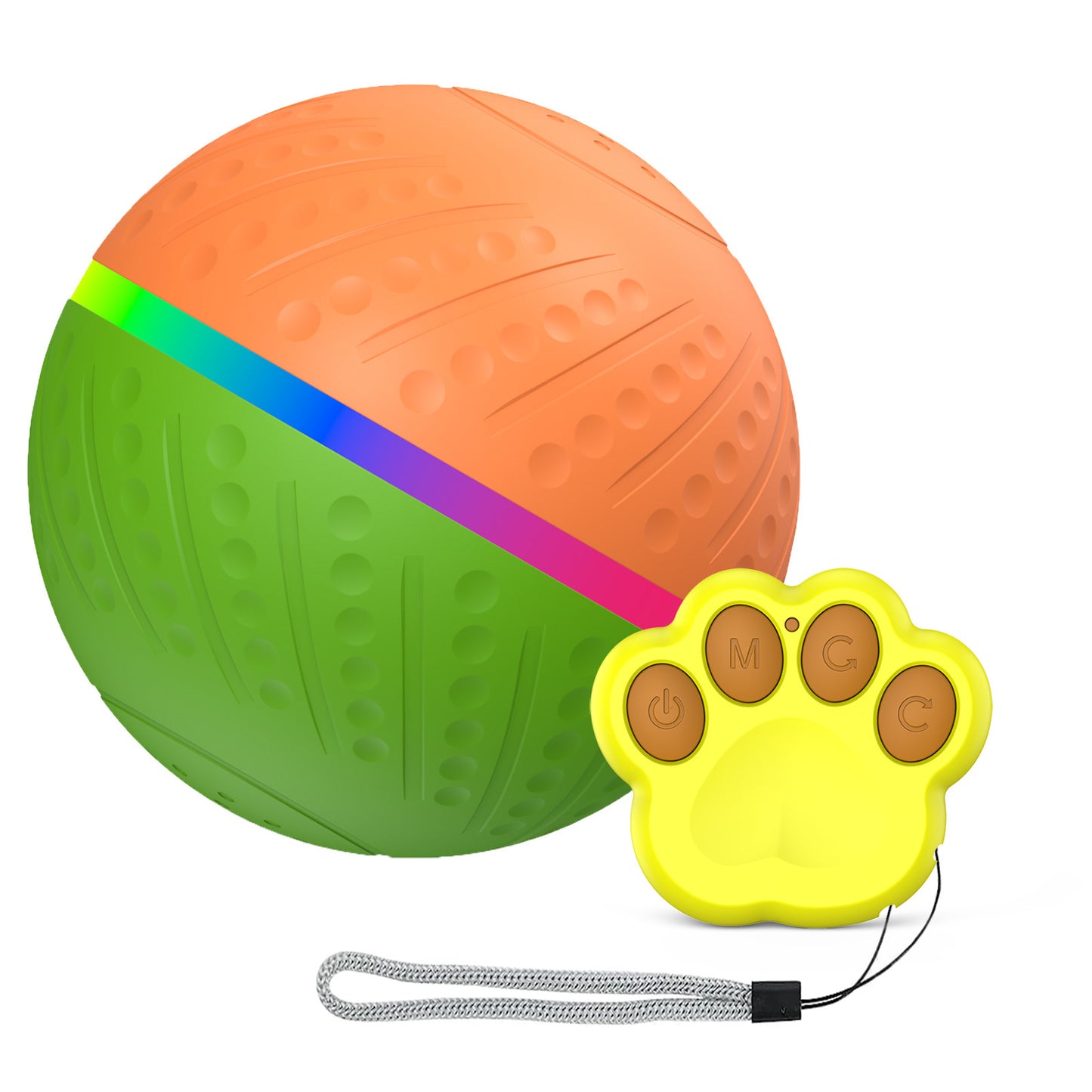 weight 360g Bite-resistant Remote Control Interactive Anti-stuffy Intelligent Toy Ball