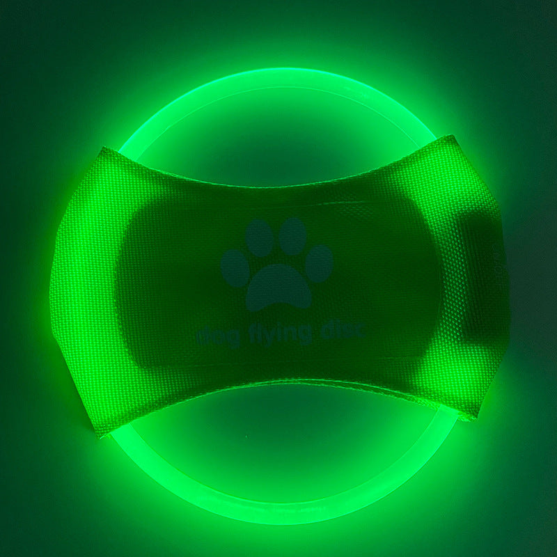 weight 66g Dog Flying Discs Light Glowing LED LuminousTrainning Interactive Toys Game Flying Discs Dog Toy Pet Dog Accessories Pet Products