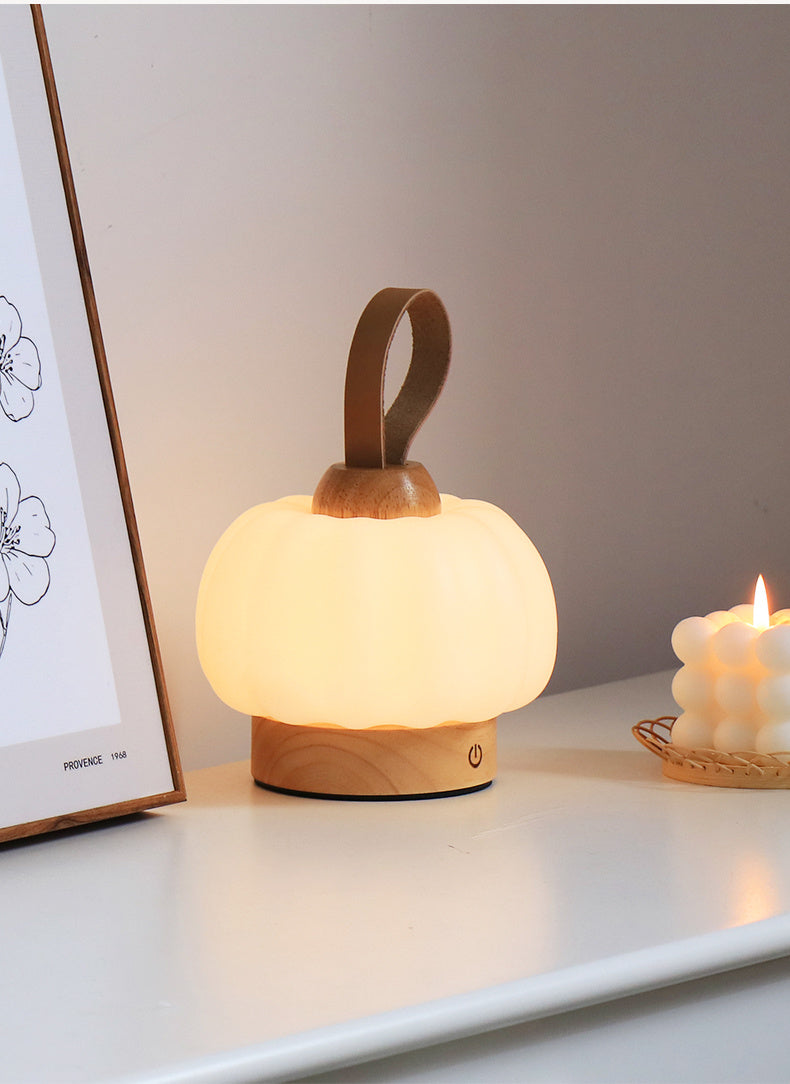 Price 42.19 usd weight 1050g Portable Small Pumpkin Light Mini Decorative Ornaments Charging Lamp