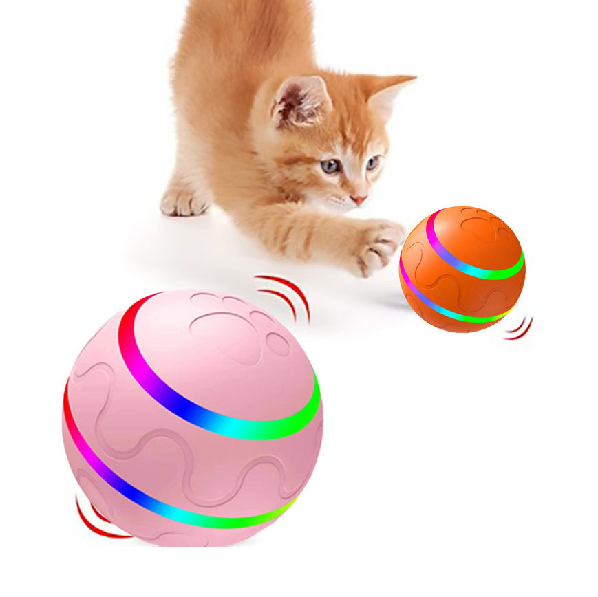 Pet New Cat Wicked Ball Toy Intelligent Ball USB Cat Toys Self Rotating Ball Automatic Rotation Ball 250g