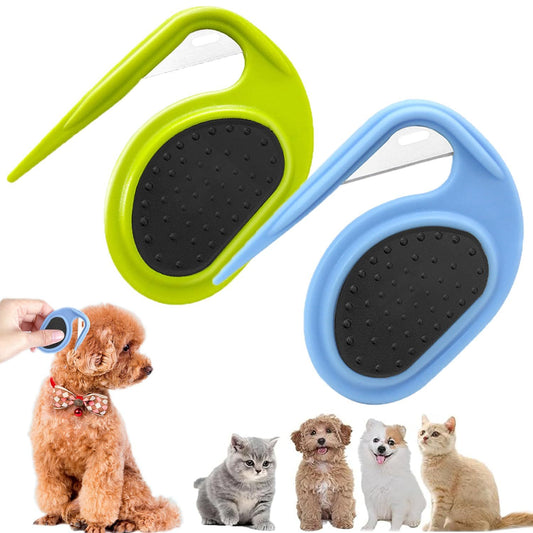 New Cat Dog Comb Pet Open Knot Comb Cat Puppy Hair Fur Shedding Grooming Trimmer Comb Blade Comb Cat Brush 25g