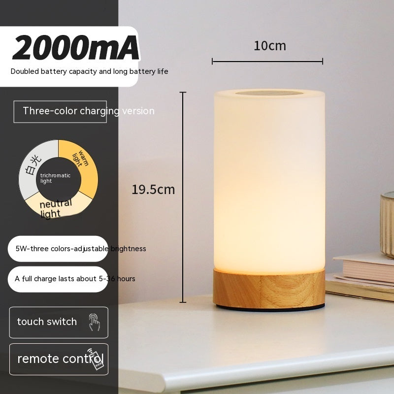 Price 34.06 usd weight 1050g Bedroom Desk Lamp Rechargeable Remote Control Touch Wireless Small Night Lamp