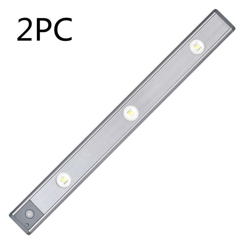 Motion Sensor Lamp Under The Cabinet Dimmable Cabinet Lamp Rechargeable Magnetic Suction Installation Kitchen Night Light Wardrobe Lamp  230-1160g