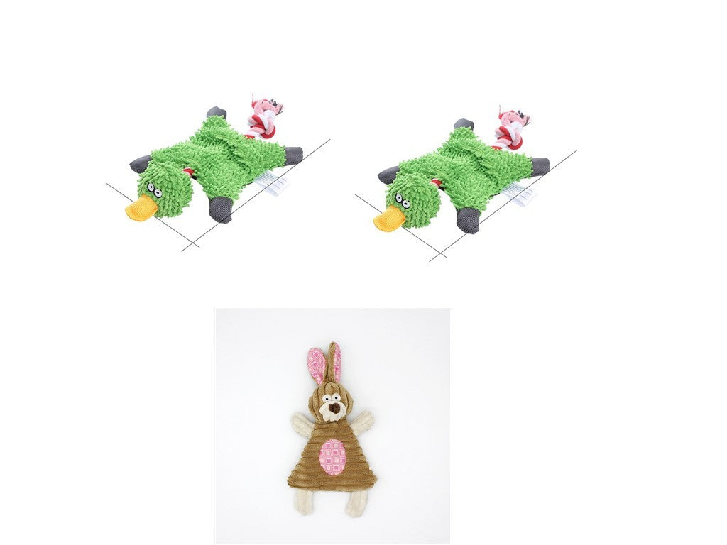 weight 120-360g Pet Toy Donkey Shape Corduroy Chew Toy For Dogs Puppy Squeaker Squeaky Plush Bone Molar Dog Toy Pet Training Dog