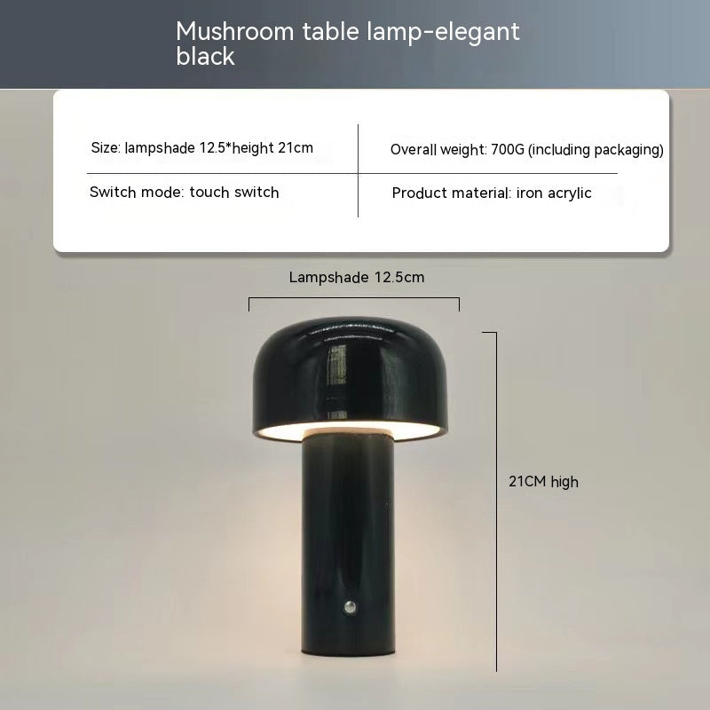 Price 7.5 usd weight 730g Retro Led Mushroom Lamp Living Room Bedroom Bedside