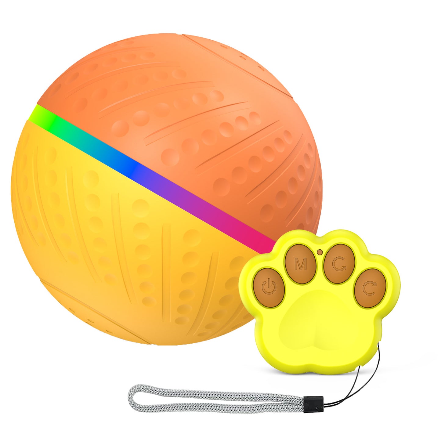 weight 360g Bite-resistant Remote Control Interactive Anti-stuffy Intelligent Toy Ball