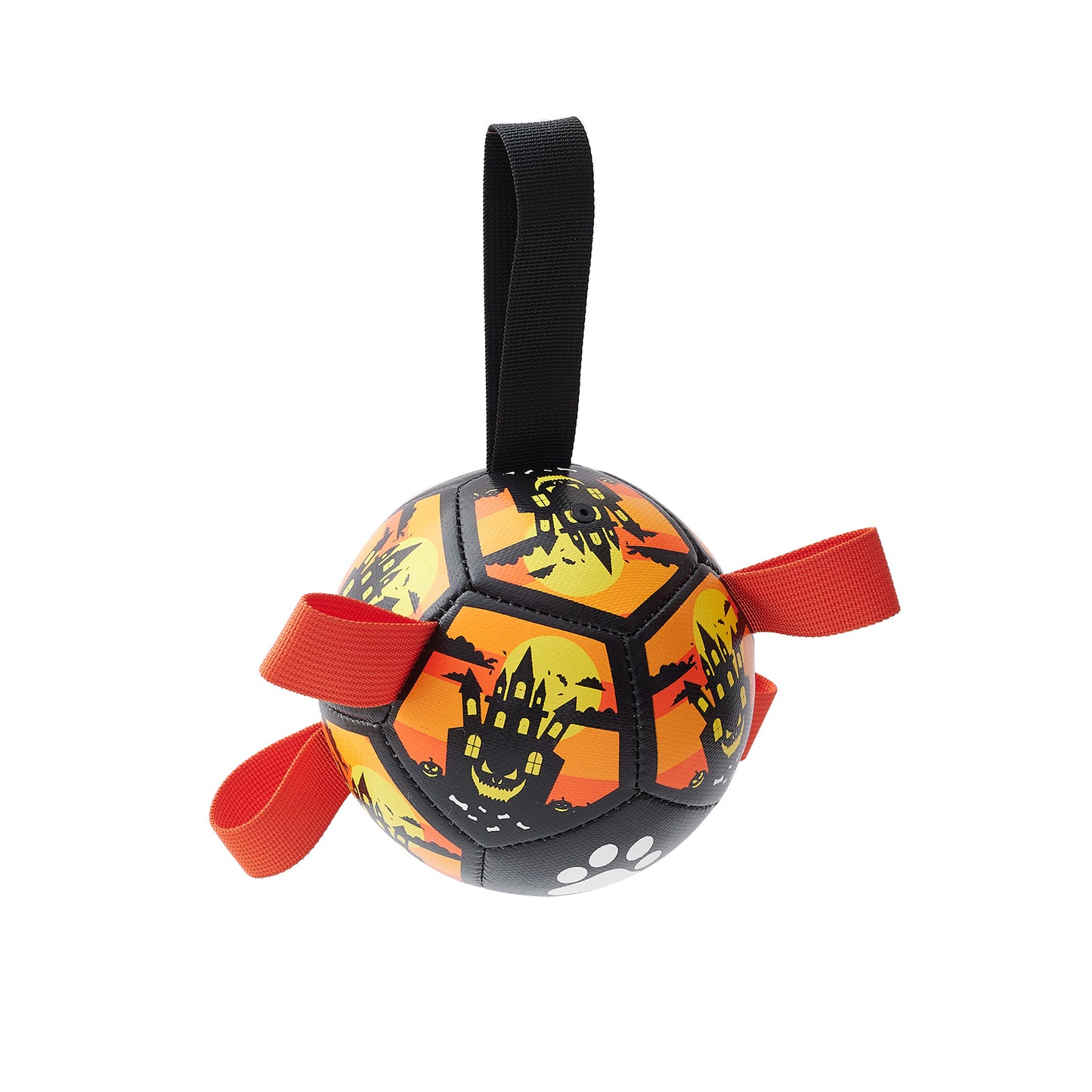 weight  160g  Dog Soccer Balls Toy With Sraps Halloween Christmas Gift For Pets Puppy Birthday Toy Interactive Toys For Tug Of War Water Toys