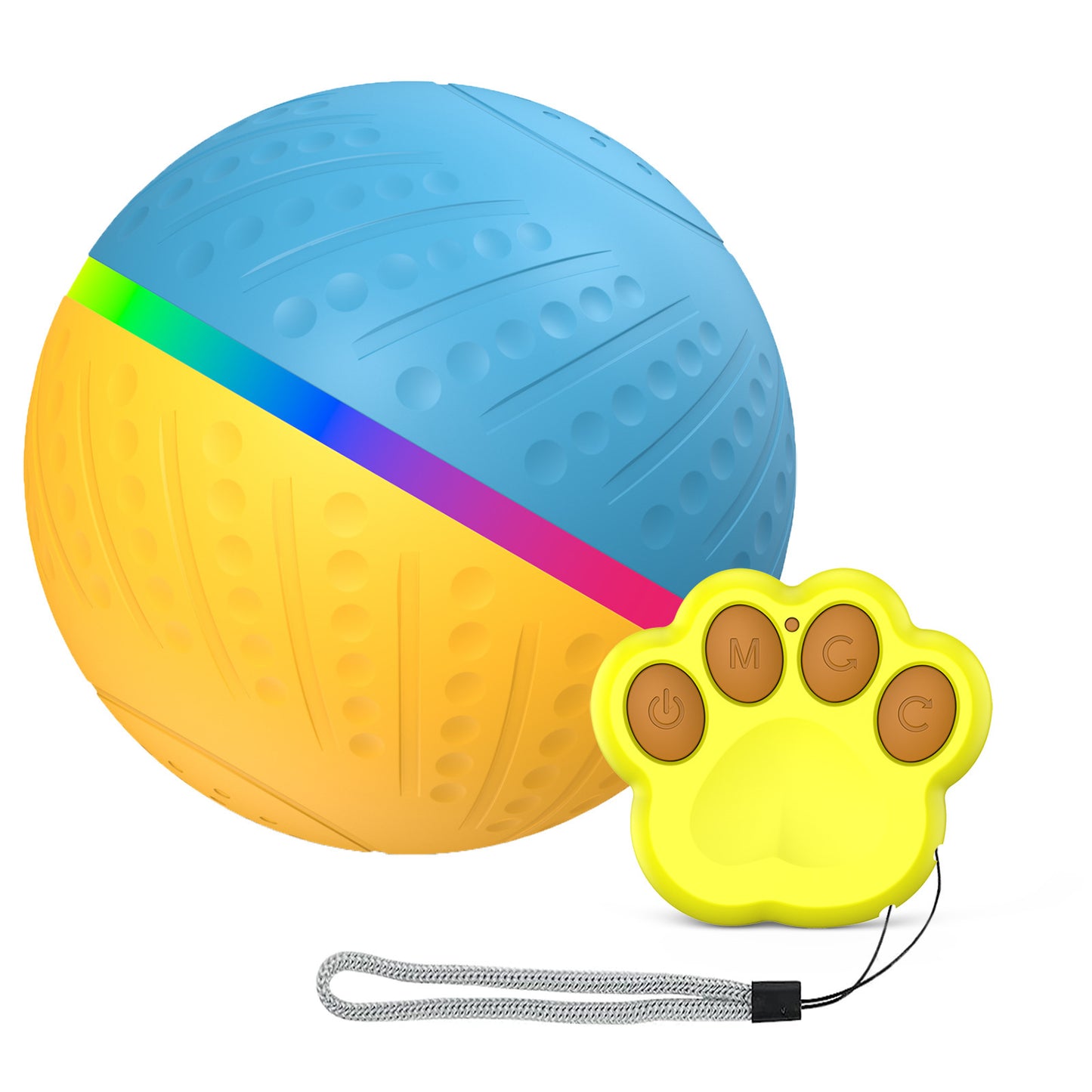 weight 360g Bite-resistant Remote Control Interactive Anti-stuffy Intelligent Toy Ball