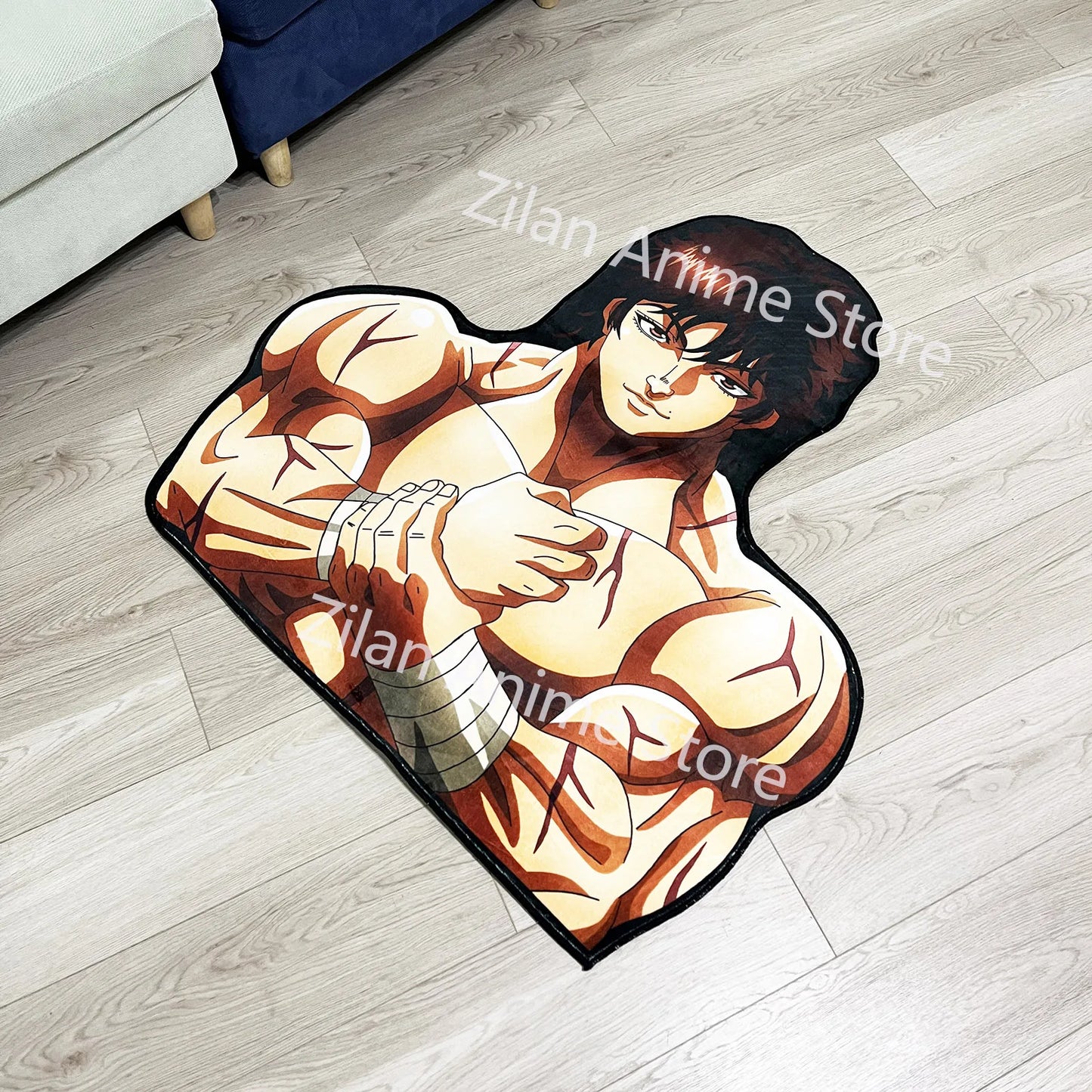 Anpassung unregelmäßige Anime Teppiche Hanma Baki Cartoon handgemachte Teppich Teppich für Wohnkultur