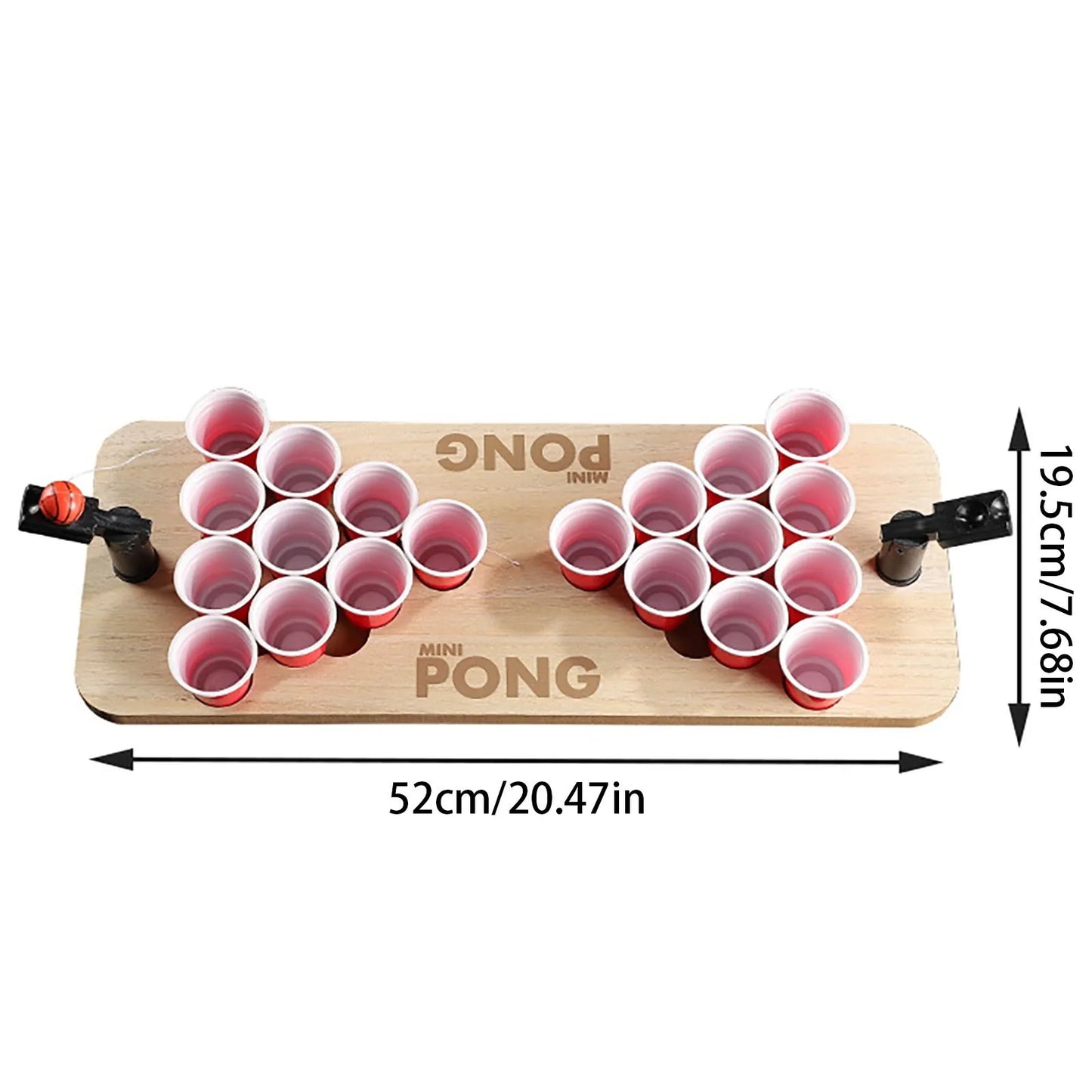 Beer Pong Cup Set Drinking Game Table Mat Set Beer Pong Party Cups Contains 20 Cups + 1 Sphere+ Table Mat Reusable For Party