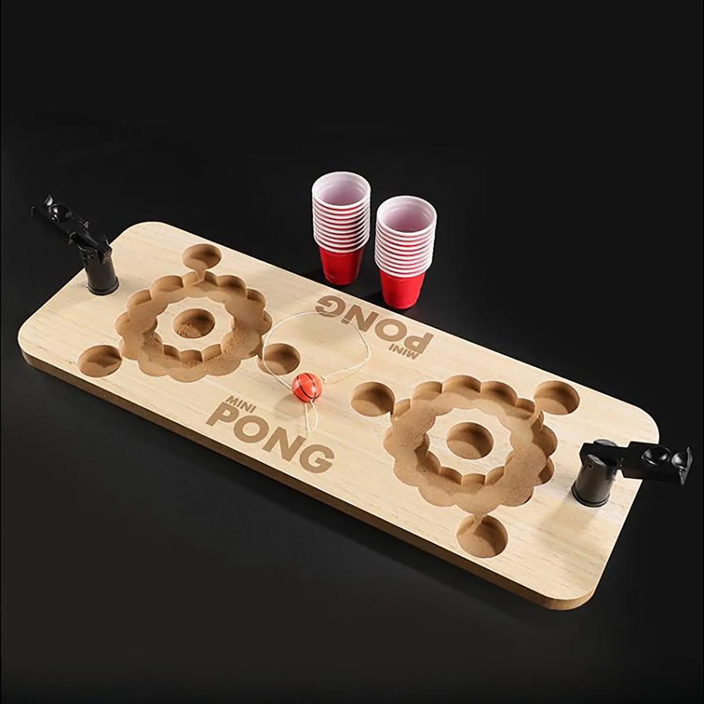 Beer Pong Cup Set Drinking Game Table Mat Set Beer Pong Party Cups Contains 20 Cups + 1 Sphere+ Table Mat Reusable For Party