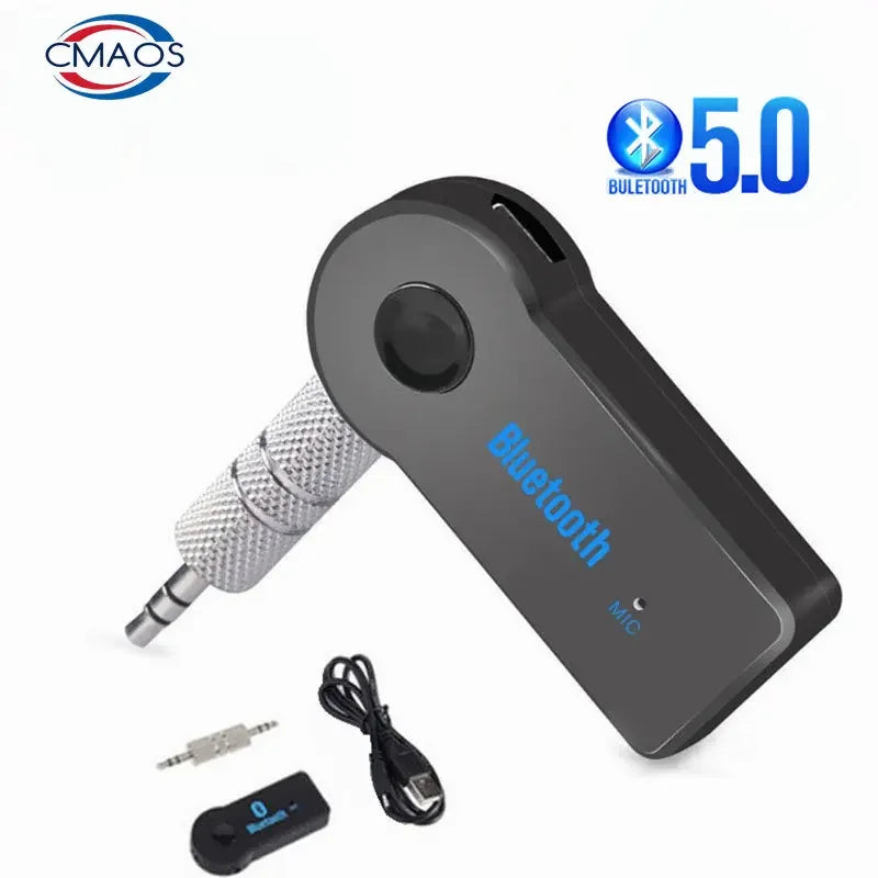 Bezprzewodowy odbiornik, nadajnik do muzyki w aucie, urządzenie 2 w 1, Bluetooth 5, adapter, 3,5mm jack, audio aux, A2dp, słuchawki, zestaw głośnomówiący