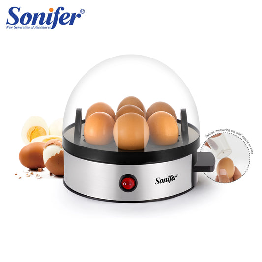 Comodo cuociuova elettrico cuociuova 7 pezzi Egg SteamerEgg CookerKitchen Cooking ToolsEgg CookerAuto-Off funzione 350W Sonifer