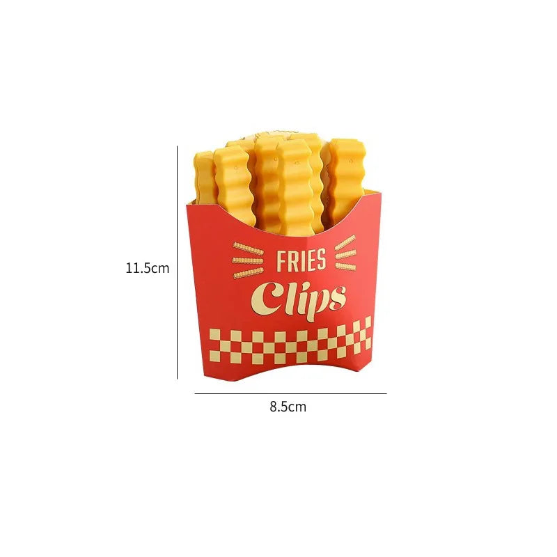 Creative French fries sealing clip magnetic refrigerator sticker