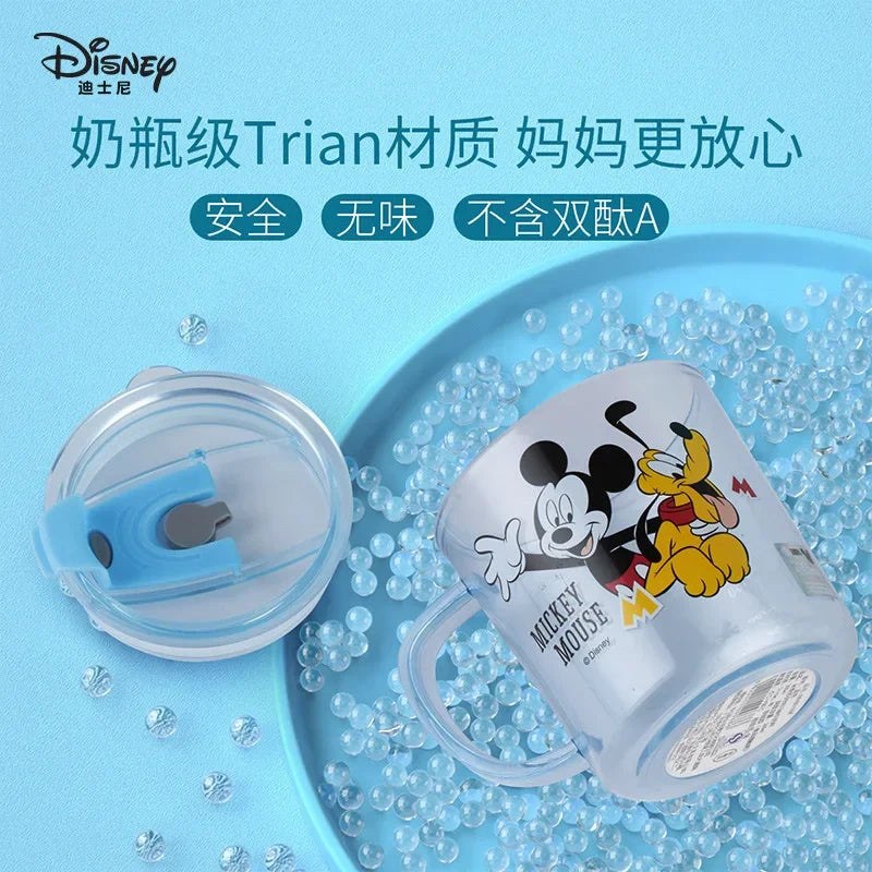 Disney girls Cartoons Minnie Cartoon cups With straw kids Captain America Mickey Mouse Sport Bottles Princess Sophia Juice cup