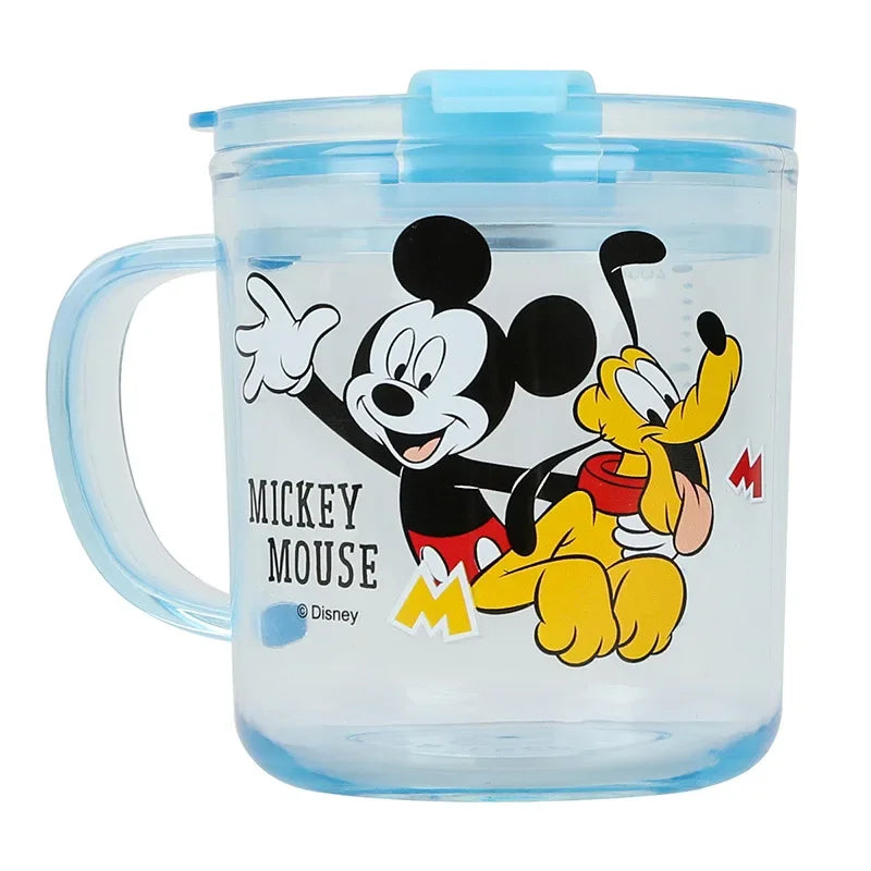 Disney girls Cartoons Minnie  Cartoon cups With straw kids Captain America Mickey Mouse Sport Bottles Princess Sophia Juice cup