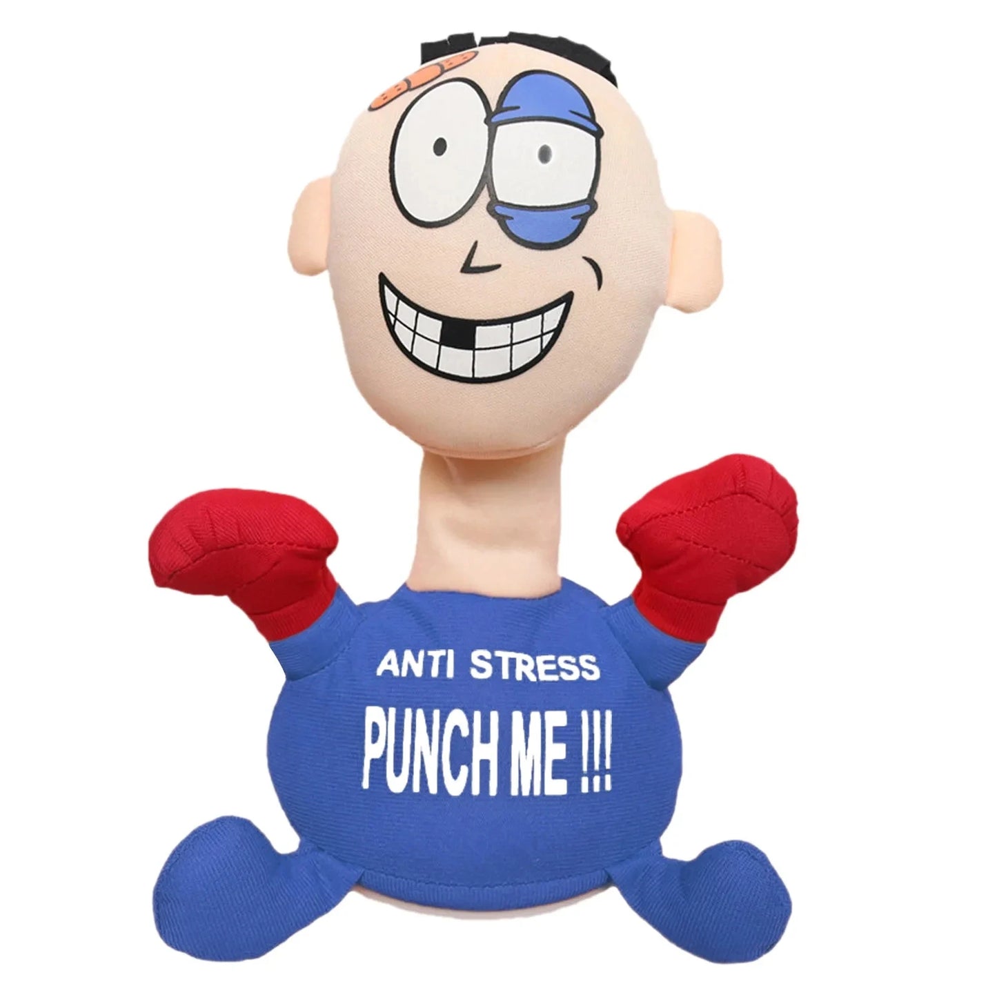 Divertente Boxer Fighter peluche ornamenti "Anti Stress Punch Me" cotone riempimento panno statua compleanno festa di natale regalo decorazione della casa